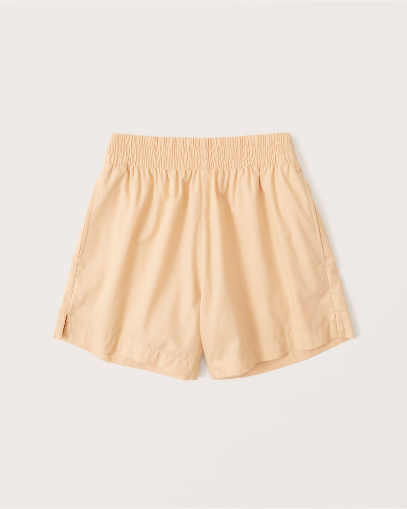 Women's Poplin Pull-On Shorts | Women's Bottoms | Abercrombie.com | Abercrombie & Fitch (US)