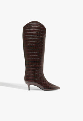 Maryana Lo Crocodile-Embossed Leather Boot | Schutz (US)