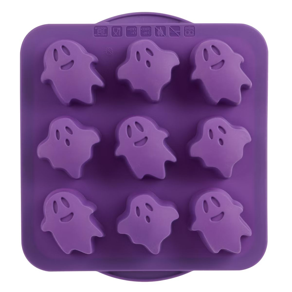 Trudeau 8.85" Silicone Ghost Muffin Pan Purple | Target