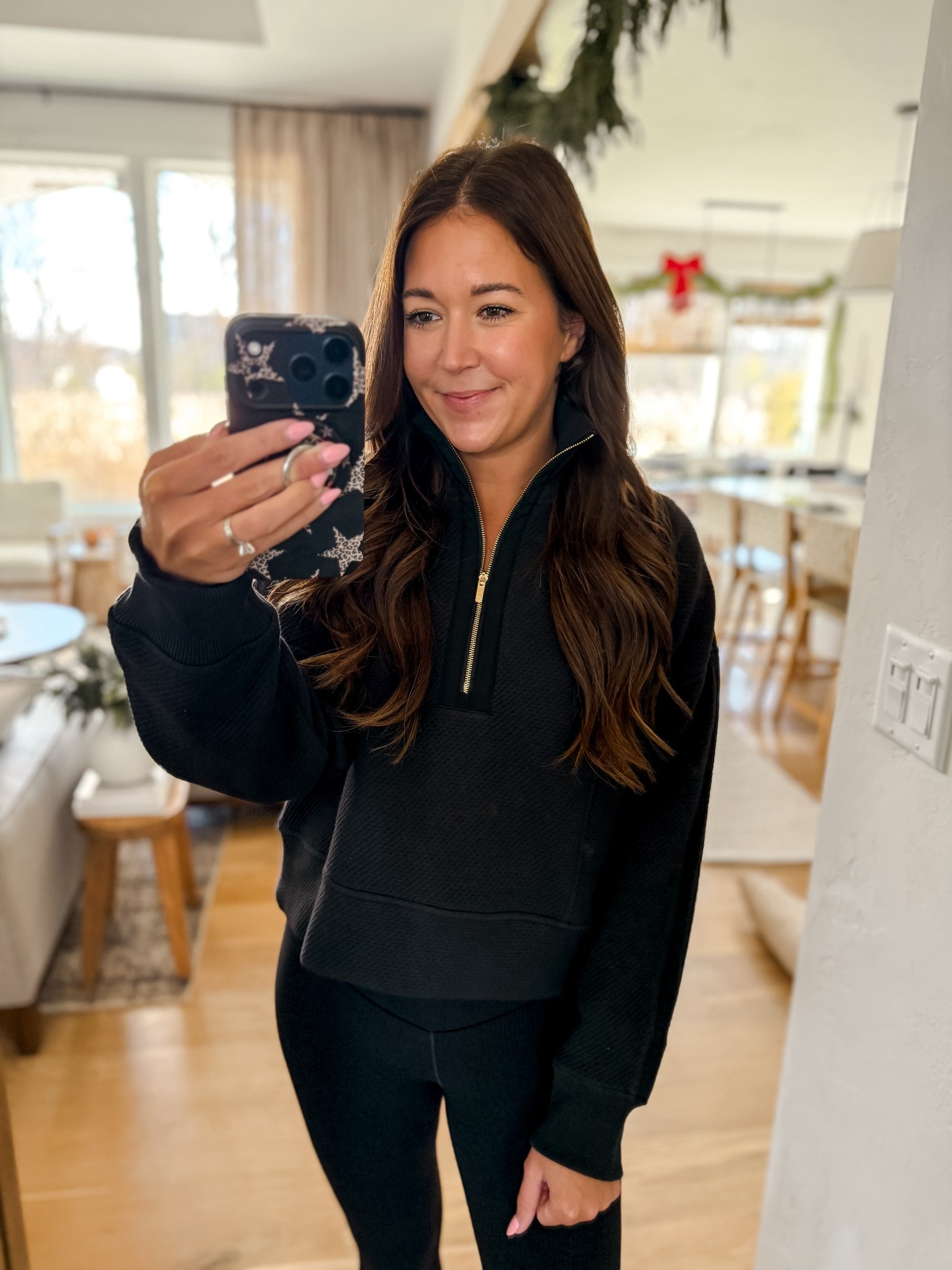 This CALIA half-zip instantly became a wardrobe favorite. The material feels thick and luxe, the zipper detail is so cute, and the fit is that perfect mix of sporty + cozy. If you love easy neutrals you can wear nonstop, this one is a win. Wearing true to size! @caliafitness #CALIApartner #FleeceSeasonisHere #TheresBeautyinTheBurn @Shop.LTK  #liketkit  liketk.it/xx


#LTKHoliday #LTKSeasonal #LTKSaleAlert