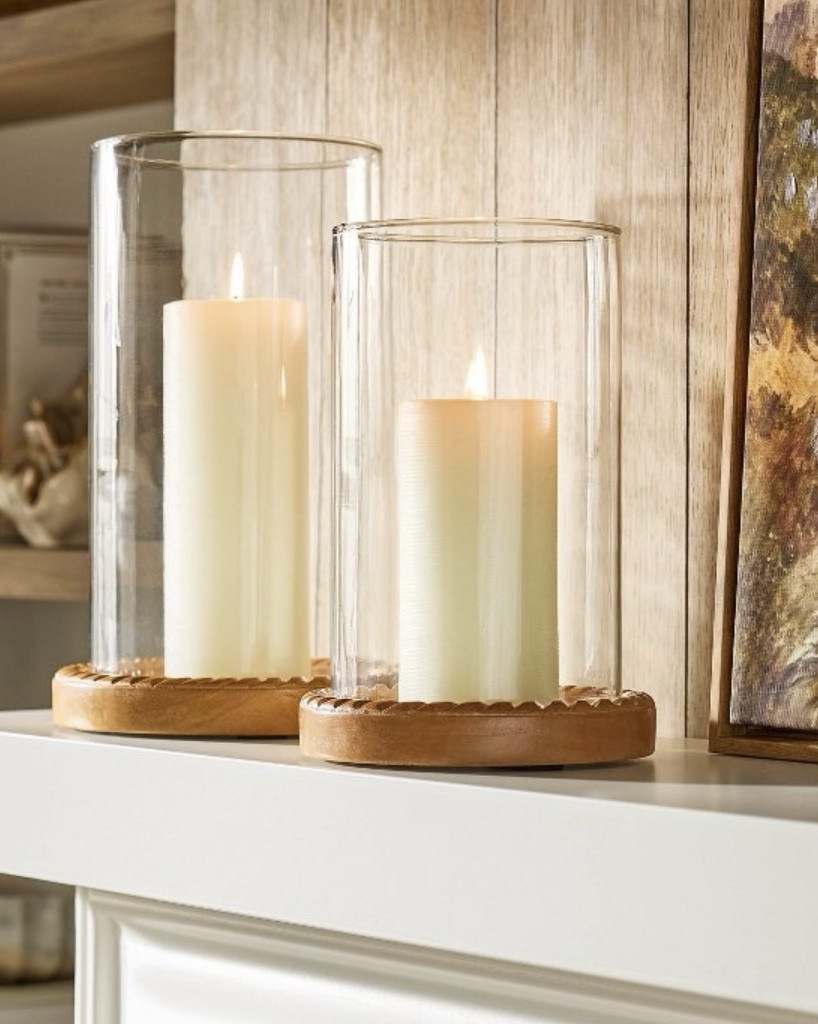 Wood Hurricane 

Small wood glass hurricane by Studio McGee 

Loving this new line! 

#LTKFindsUnder50 #LTKU #LTKHome