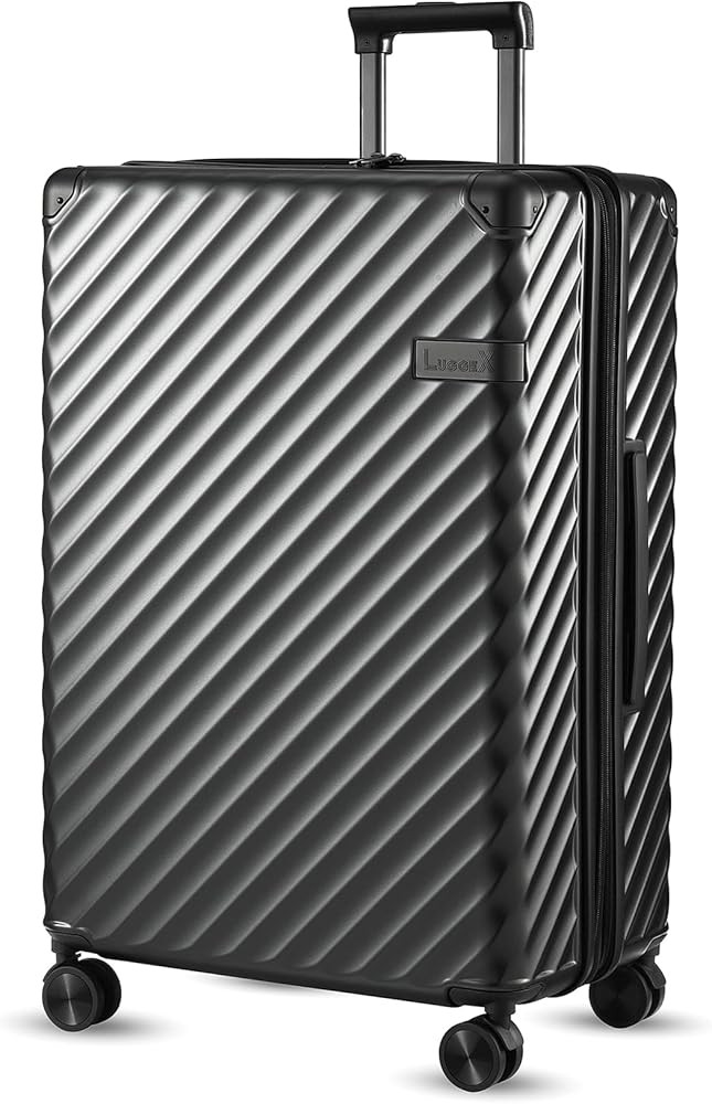 LUGGEX PC 28 Inch Luggage with Spinner Wheels - Hardside Expandable Large Checked Suitcase | Amazon (US)