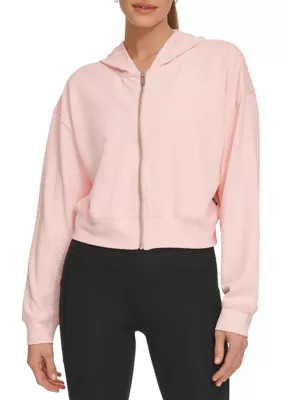 DKNY Sport Women's Snake Jacquard Full Zip Hoodie | Belk