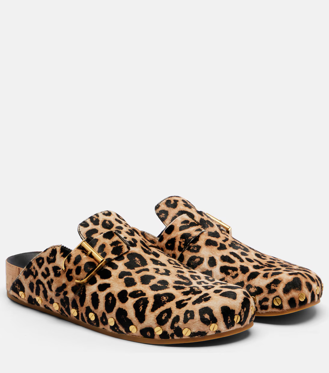 Fern leopard-print calf hair mules | Mytheresa (US/CA)