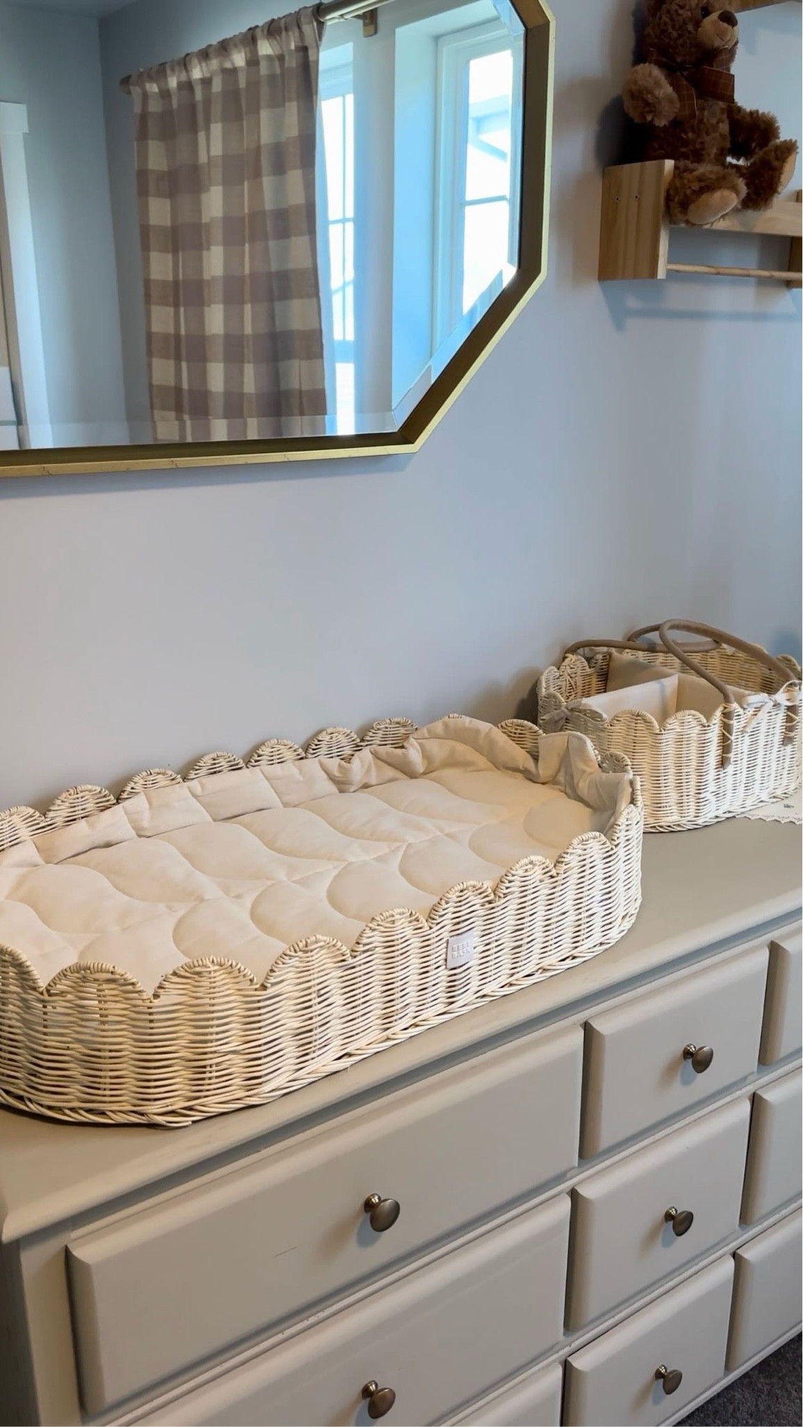 I can’t wait to stock the diaper caddy!!🥹 Baby is coming sooo, so soon🤍 it’s been so fun setting up the nursery! #nurserydecor #nurseryinspo #nurseryideas #diapercaddy

#LTKBump #LTKBaby #LTKHome