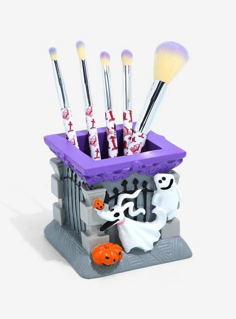 Disney's The Nightmare Before Christmas Zero Makeup Brush Set & Holder | BoxLunch