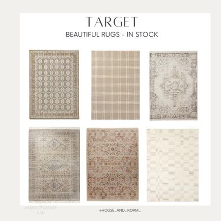 Absolutely gorgeous neutral rugs currently in stock at Target! Grab them before they’re gone. 

#LTKstyletip #LTKhome #LTKsalealert