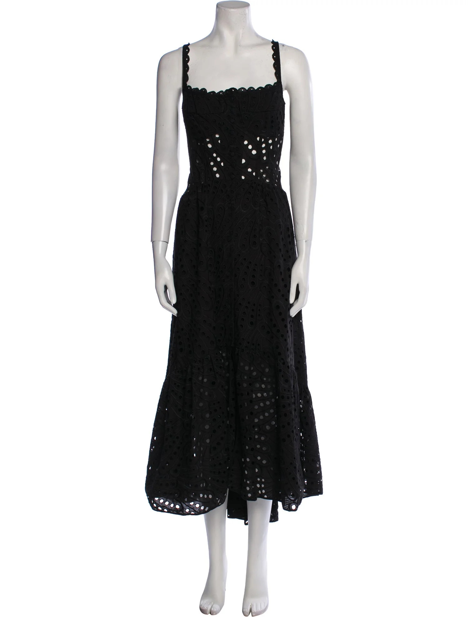 Lace Pattern Long Dress | The RealReal