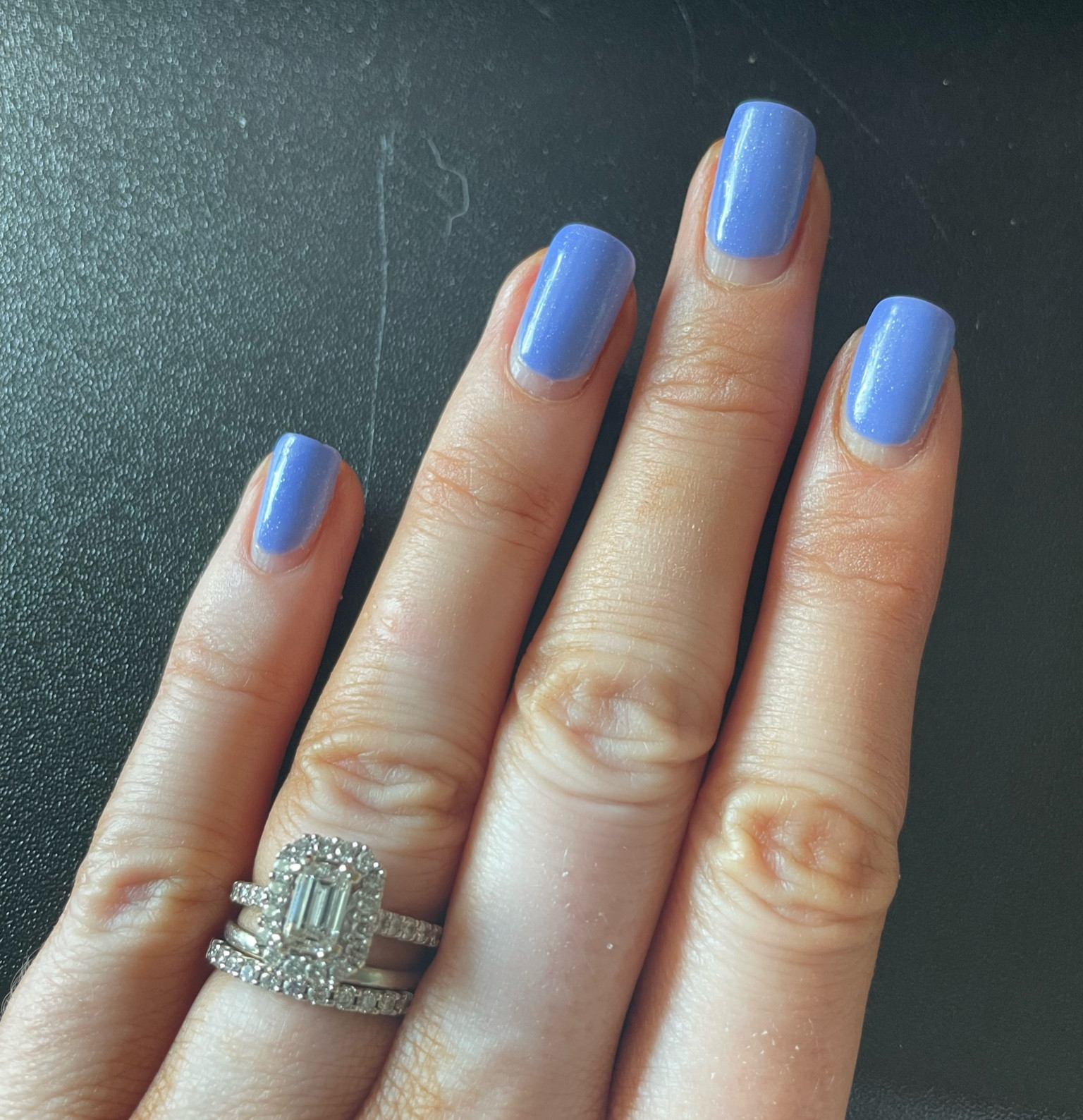 OPI "Show Us Your Tips” over a matching base
.
Periwinkle nails summer nails blue nails 

#LTKbeauty #LTKSeasonal #LTKfindsunder50