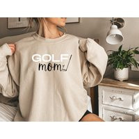 Golf Mom Sweatshirt Cotton-Blend Golfer Gift | Etsy (US)