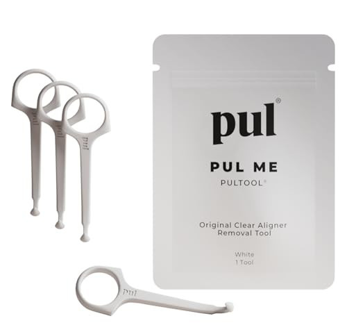 PUL Pack of 4 Aligner Removal Tool – Invisalign Remover Tool & Retainer Hook for Clear Aligners, Trays & Night Guards – Reusable Invisalign Accessories, Aligner Hooks & Retainer Removal Hook – White | Amazon (US)