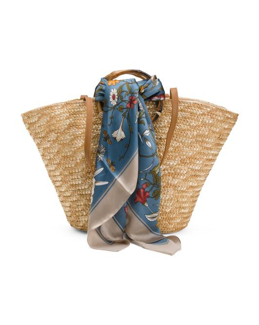 Straw Picnic Basket | TJ Maxx