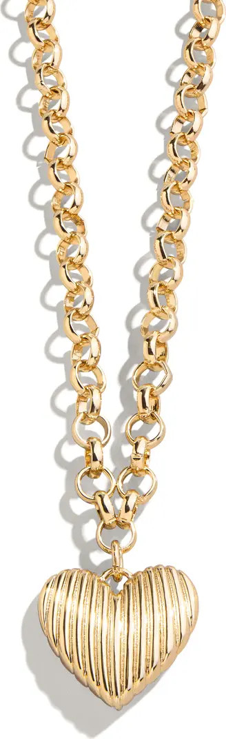 BaubleBar Heart of Gold Pendant Necklace | Nordstrom | Nordstrom