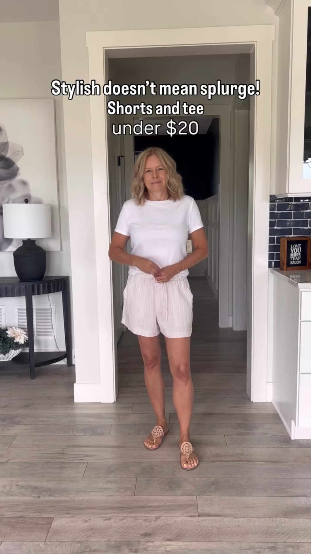 How cute are these pieces  from Walmart!! Comment Tee for this $6 ribbed tee that’s not see-through. I sized up to a large for a looser fit…I’m normally a small.  The shorts and pants are not on their website so check your local store. #easyoutfit #summerstyle #timelessstyle #fashion #ootd #outfitinspo #over50 @walmartfashion #closetstaples