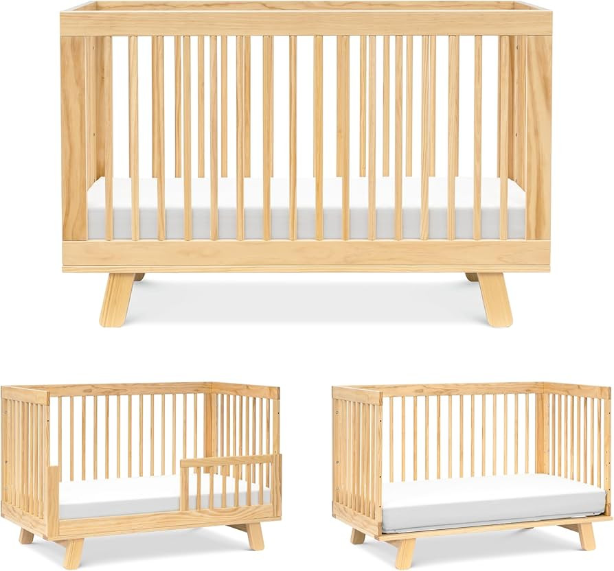 Babyletto Hudson 3-in-1 Convertible Crib with Toddler Bed Conversion Kit in Natural, Greenguard G... | Amazon (US)