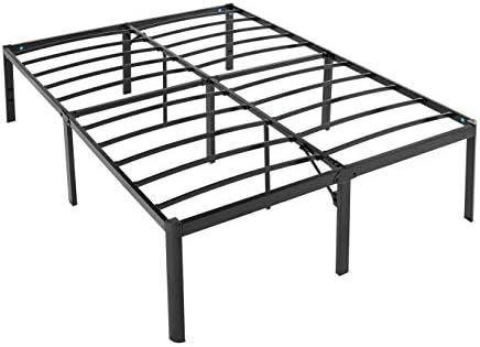 Amazon Basics Heavy Duty Non-Slip Bed Frame with Steel Slats, Easy Assembly - 18-Inch, Queen | Amazon (US)
