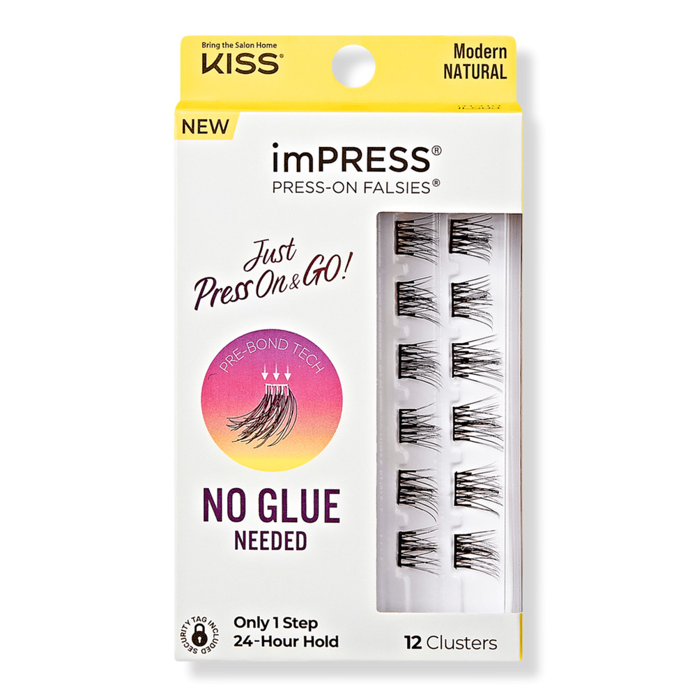 Kiss imPRESS Press-On Falsies Eyelash Clusters, Modern Natural | Ulta