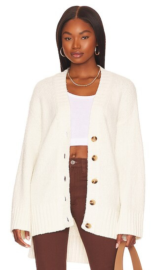 x REVOLVE Leila Cardigan in Antique White | Revolve Clothing (Global)