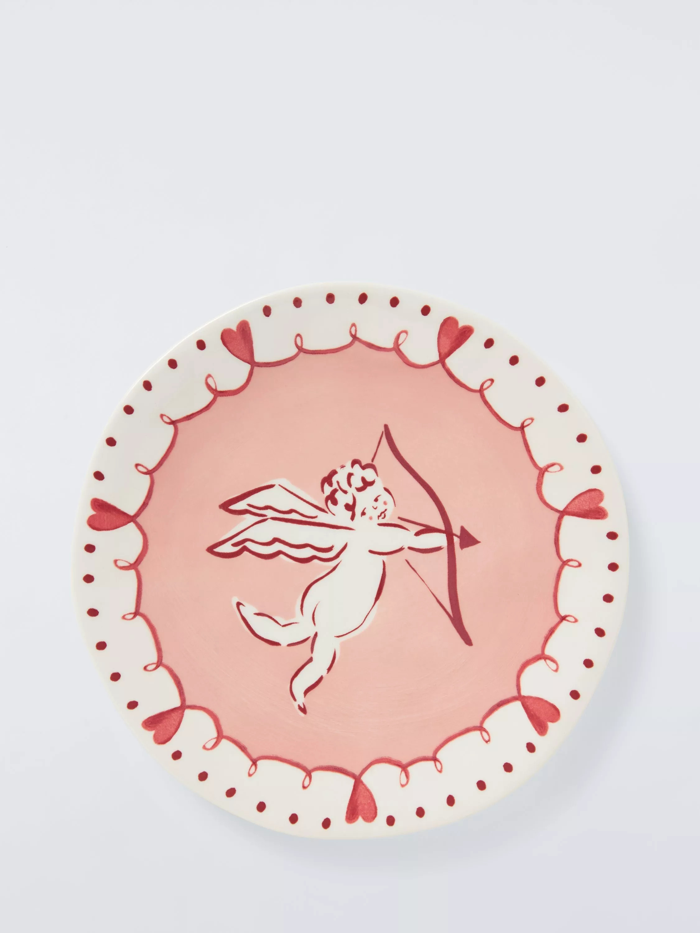 John LewisCherub Fine China Side Plate, 20cm, Pink | John Lewis (UK)