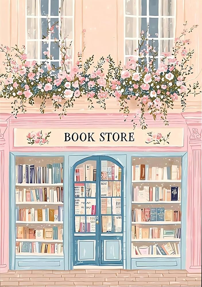 DAZZLEDOTS Diamond Art Kits for Adults, Pink Book Shop Diamond Painting Kits for Adults Beginners... | Amazon (US)