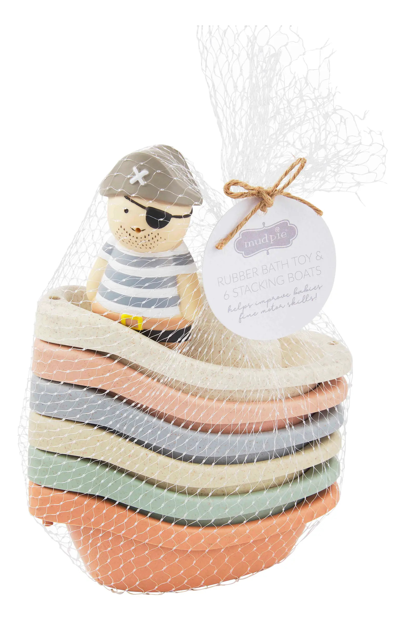 Mud Pie Pirate Stacking Boat Bath Toy Set | Nordstrom | Nordstrom