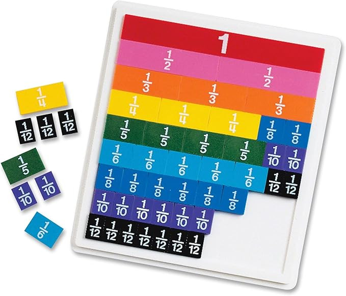 Learning Resources Rainbow Fraction Tiles, Early Math Skills, Visual Aid, Ages 7+ | Amazon (US)