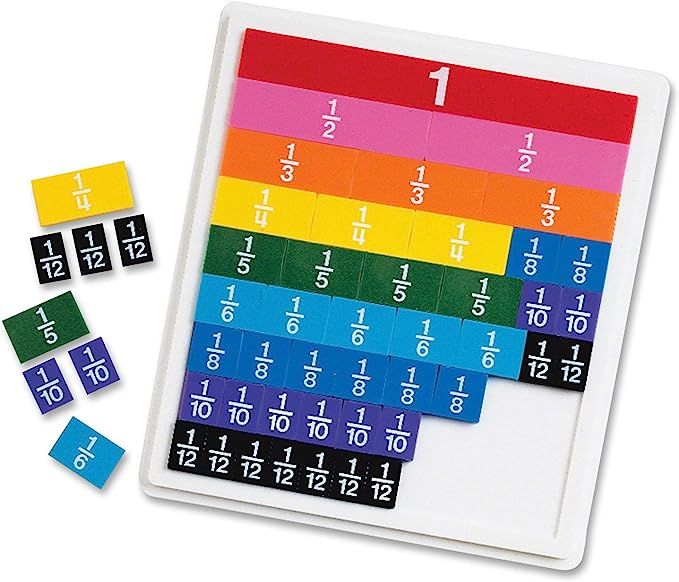 Learning Resources Rainbow Fraction Tiles, Early Math Skills, Visual Aid, Ages 7+ | Amazon (US)
