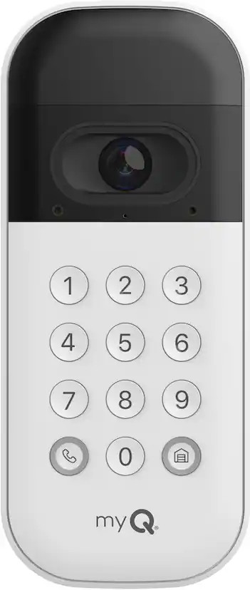 Chamberlain - MyQ Smart Garage Video Keypad – Battery Operated - White | Best Buy U.S.