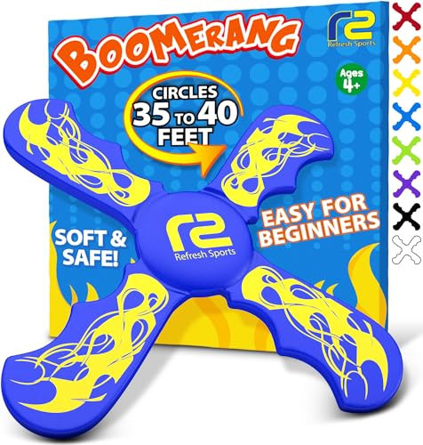 Fun Boomerang for Kids - Easter Basket Stuffers - Soft & Easy to Use - Best Gifts for 6 7 8 9 10 Year Old Boys & Girls + 2026 Top Toys for Boys Age 8-12 - Fun Outdoor Toy for Boys Girls Gift Ideas | Amazon (US)