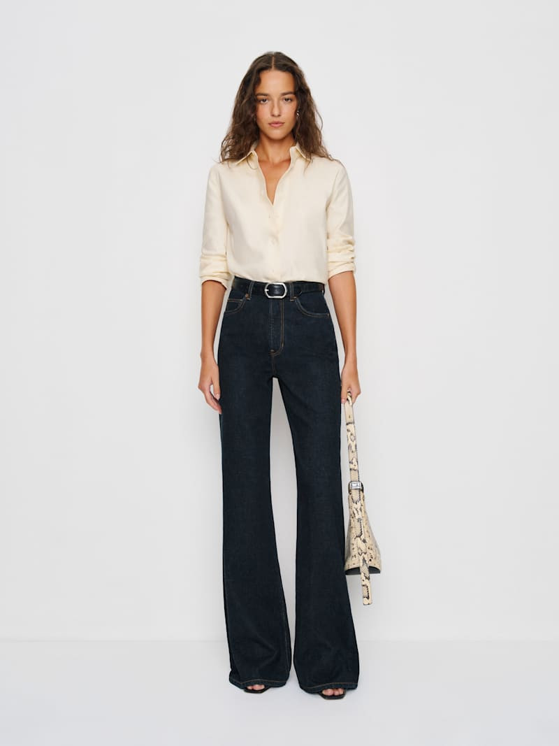 Cary High Rise Slouchy Wide Leg Jeans | Reformation (Global)