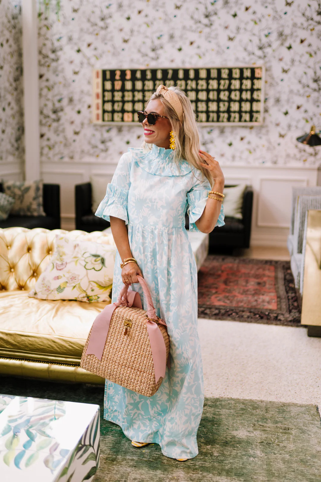 Mary Margaret Maxi Dress in floral | Elizabeth Wilson Designs