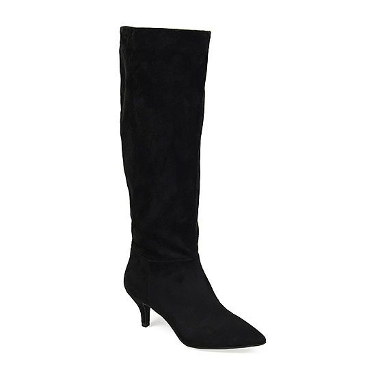 Journee Collection Womens Vellia Wide Calf Kitten Heel Over the Knee Boots | JCPenney