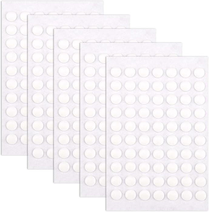 BUSOHA 350 PCS Double-Sided Adhesive Dots, 6mm Clear Removable Sticky Adhesive Putty,Glue Acrylic... | Amazon (US)