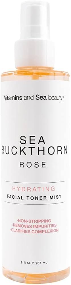 Vitamins and Sea Beauty, Hydrating Rose Water Toner Face Mist, Moisturizing Facial Spray for Skin... | Amazon (US)