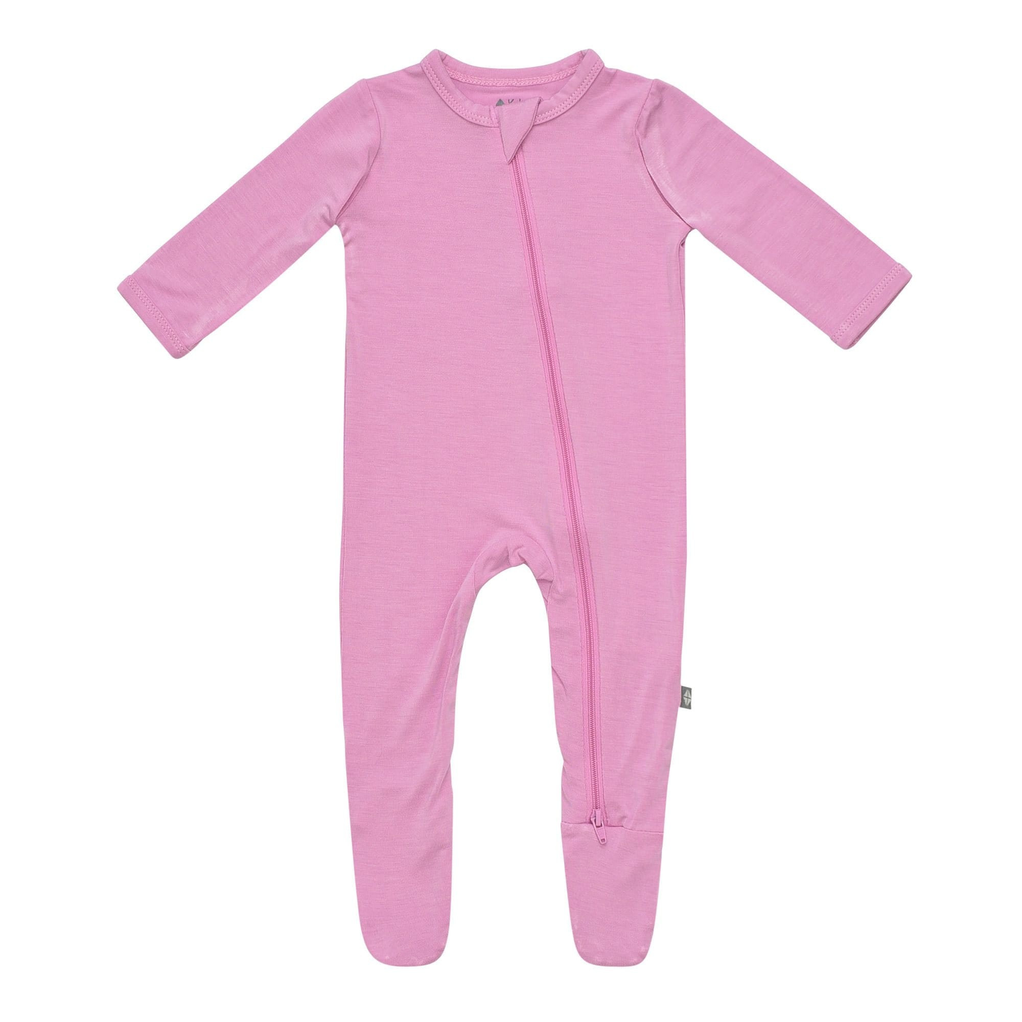 Zippered Footie in Bubblegum | Kyte BABY