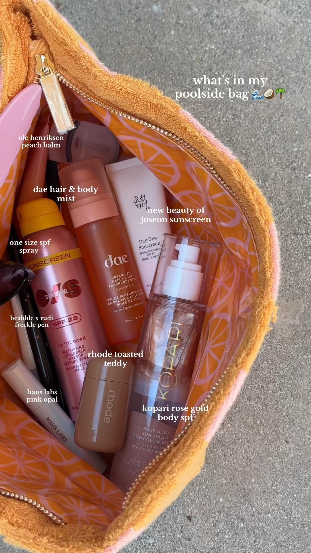 what’s in my poolside bag <3 these are the summer essentials for it girls who want to glow and protect their skin the same time! 

#LTKSeasonal #LTKSwim #LTKBeauty
