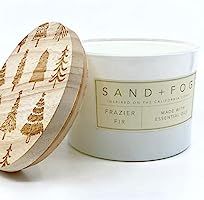 Sand and Fog Frazier Fir Scented Candle with Wooden Lid | Amazon (US)
