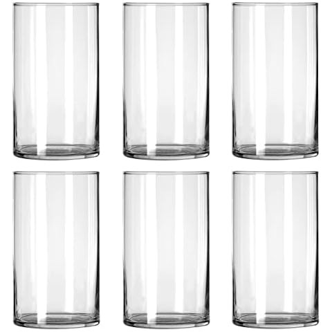 3 Pack Clear Glass Cylinder Vases, Table Flowers Vase,for Wedding Decorations and Formal Dinners ... | Amazon (US)