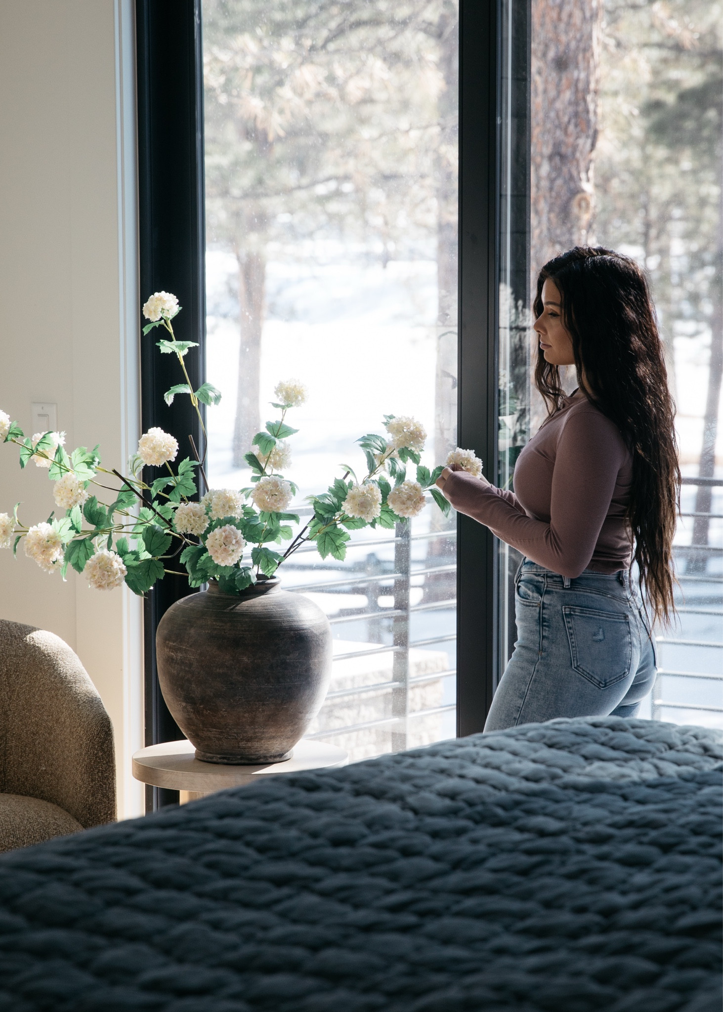 Each season I add a new batch of faux stems to my collection. My favorites are from Pottery Barn. These are the faux snowball branches.

#LTKHome #LTKSeasonal #LTKStyleTip