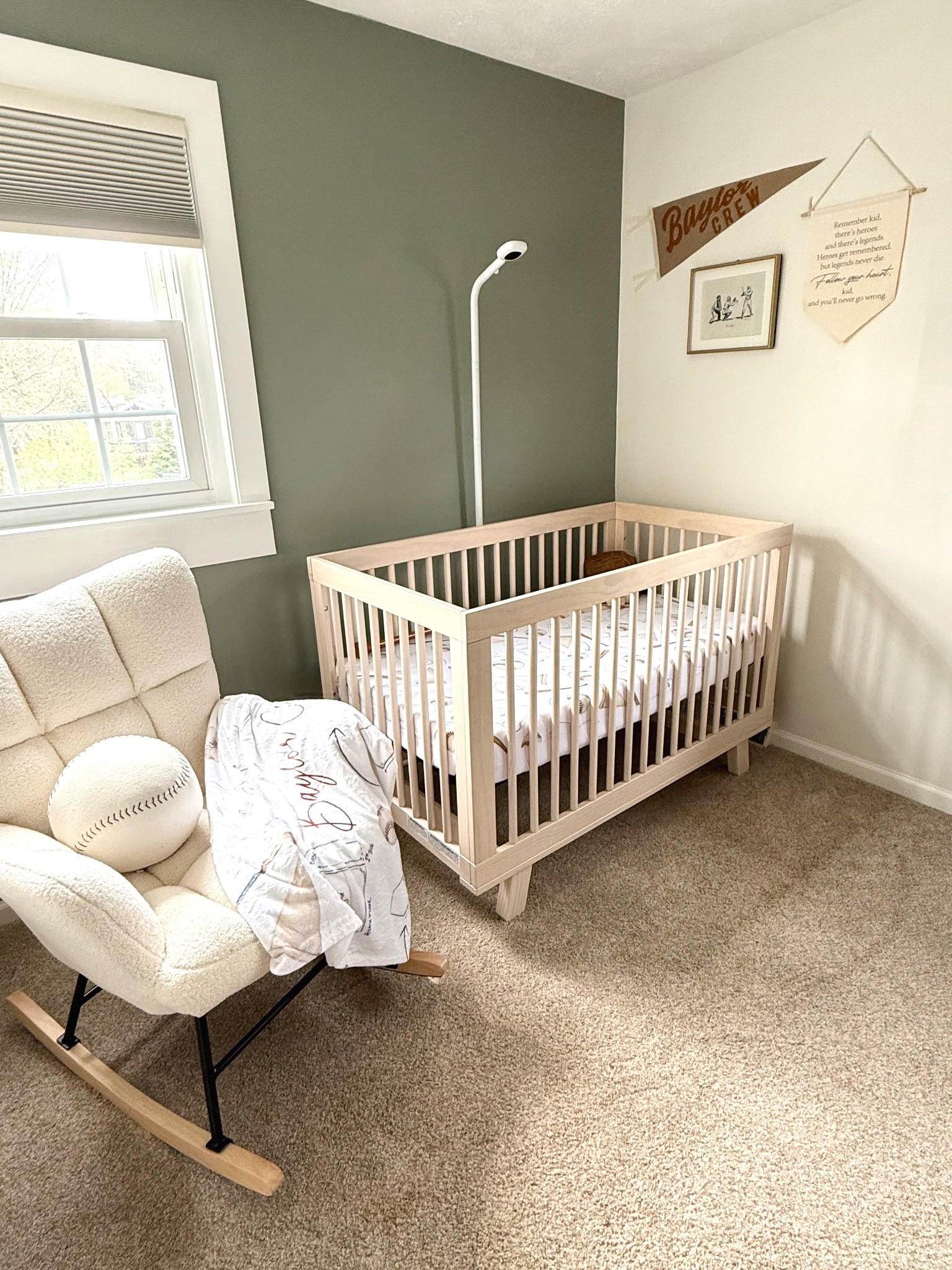 Baby boy vintage baseball nursery!
#vintagebaseball #babyboynursery 

#LTKHome #LTKBaby #LTKBump