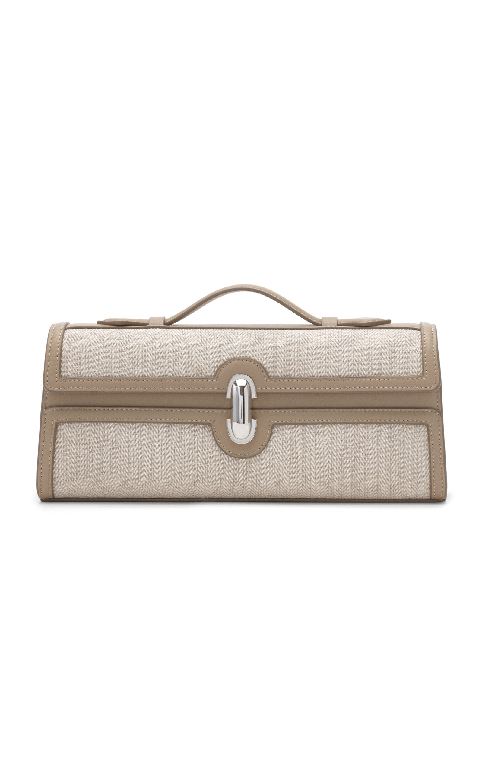 The Slim Symmetry Linen Pochette | Moda Operandi (Global)