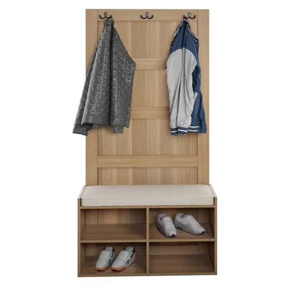 Hall Tree 34.75'' Wide with Bench and Shoe Storage | Wayfair North America
