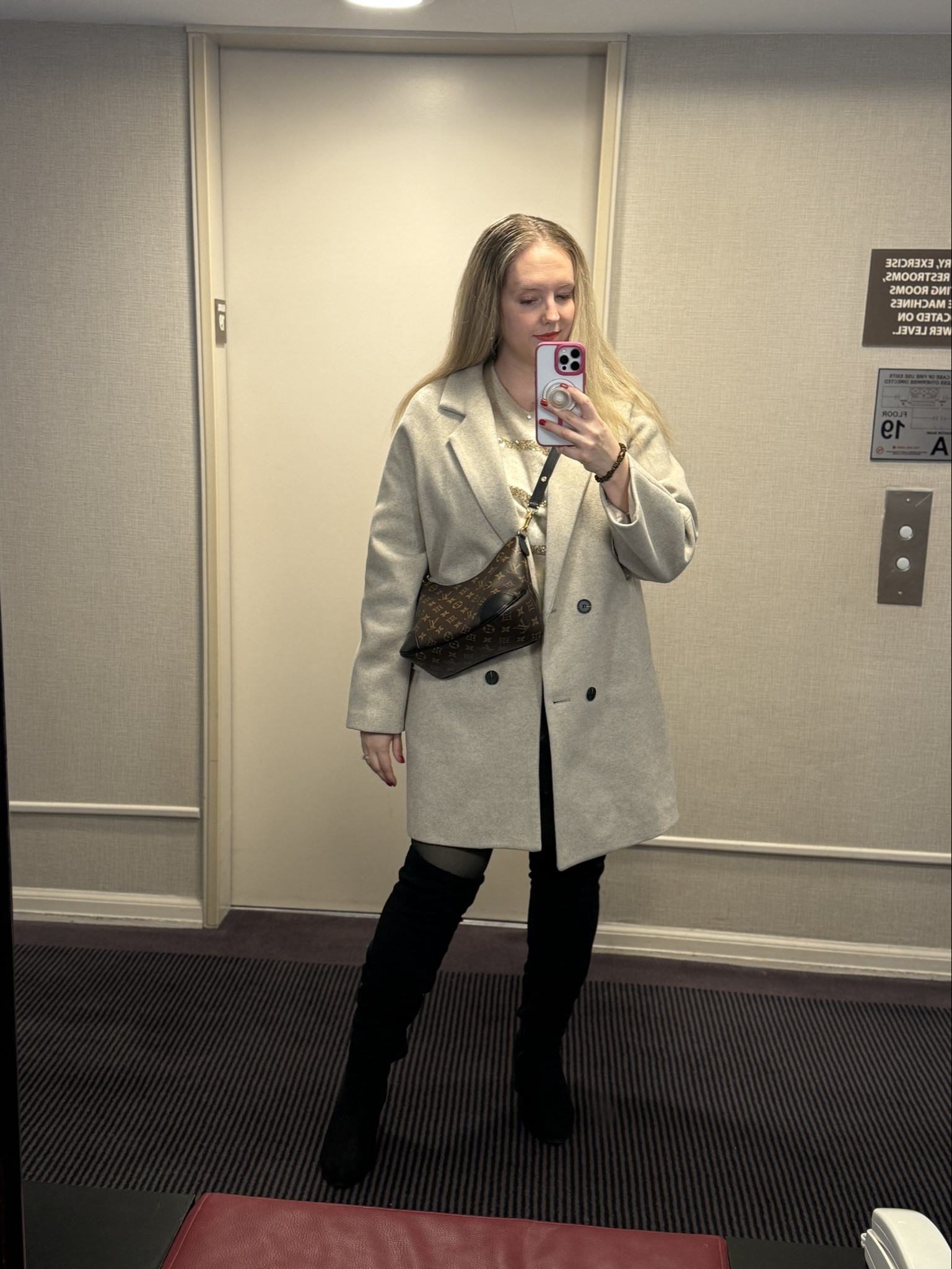 Winter style for a girls night out or date night out in the city. Love these boots from Amazon! Have had these over the knee faux suede boots for over 5 years and have worn them every season since!

#LTKMidsize #LTKootd #LTKTall