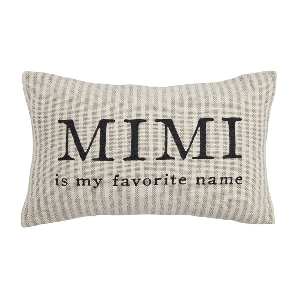 Mimi striped grandma pillow | Mud Pie