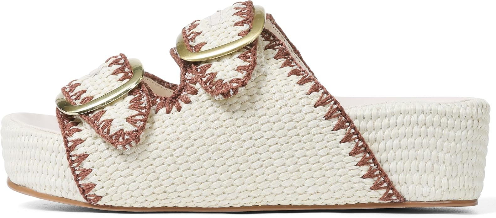 AMINUGAL Flat Sandals for Women Dressy Summer Raffia Platform Sandals Women Beach Platform Slides... | Amazon (US)