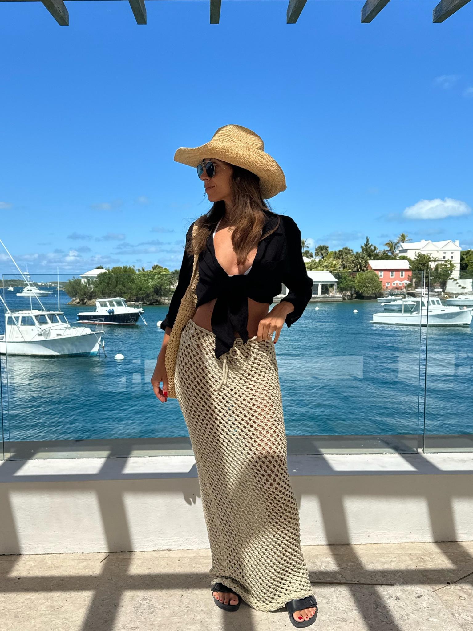 Beach cover up. Beach hat. 

#LTKfindsunder50 #LTKswim #LTKstyletip