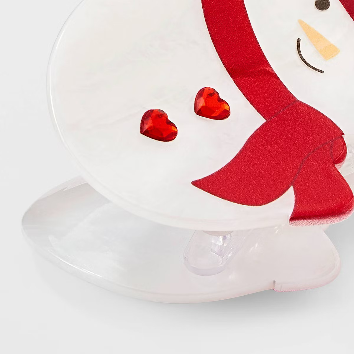 Snowman Claw Hair Clip - Red | Target