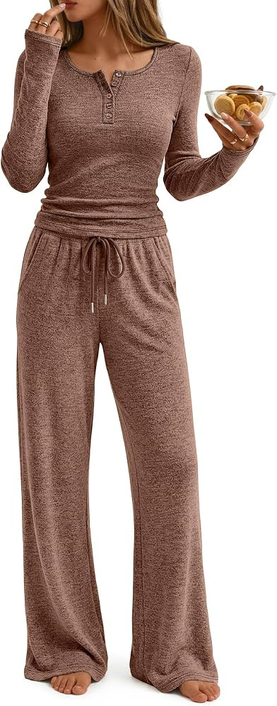 Trendy Queen Womens 2 Piece Outfits 2026 Fall Fashion Matching Lounge Sets | Amazon (US)