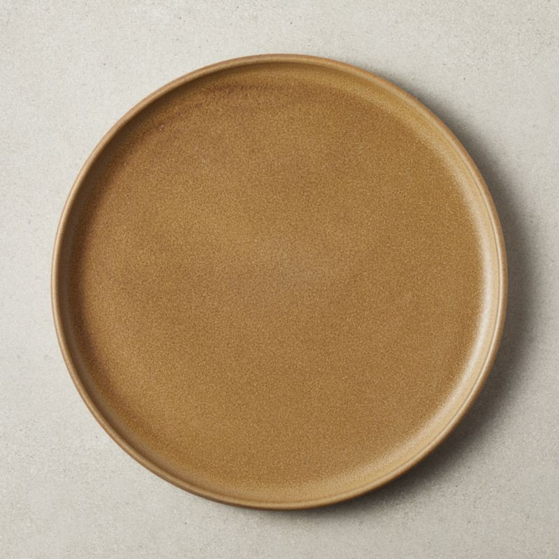 Axel Caramel Dinner Plate + Reviews | CB2 | CB2