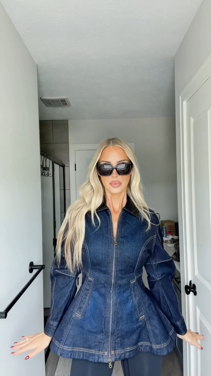 This has to be my favorite denim jacket yet!!! 

 #LTKNYFW #LTKootd #LTKU